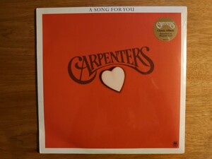 A SONG FOR YOU / CARPENTERS リマスター180g 重量レコード盤 未開封 US盤 シュリンク付 