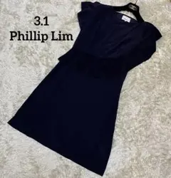 美品✨ 3.1 Phillip Lim フリル　ワンピース　半袖　レーヨン　変形