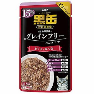 黒缶 パウチ 15歳頃からのまぐろとかつお 70g×24袋