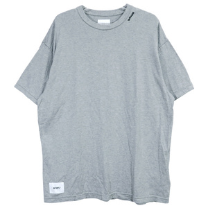 WTAPS ダブルタップス 23SS WTVUA/SS/COTTON 231ATDT-CSM33 ショートスリーブ Tシャツ アッシュグレー カットソー 半袖