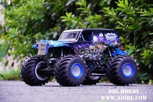 在庫　Horizon Hobby LOSI　RTRキット　LMT 4WD Solid Axle Monster Truck RTR, Grave Digger　Losi - LOS04021T2【ブルー】