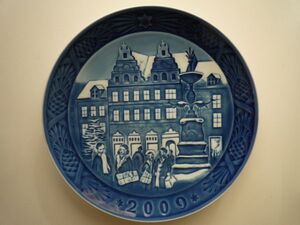 新品 未使用 Royal Copenhagen ロイヤルコペンハーゲン イヤープレート 2009年 記念年に 記念 思い出