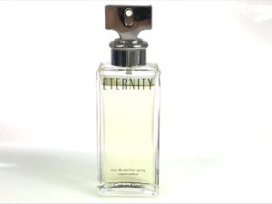 残多　カルバンクライン　Calvin Klein　エタニティ　ETERNITY　オードパルファム　スプレー　100ml　残量：9割　YK-6438