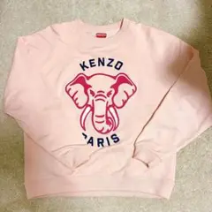 KENZO ピンク 象プリント トレーナー S