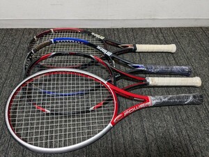 テニス　テニスラケット　4本まとめ売り　BRIDGESTONE　YONEX　Prince　等