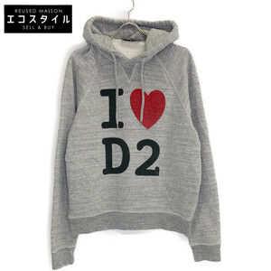 DSQUARED2 ディースクエアード 20SS グレー S74GU0400 プルオーバーパーカー グレー M トップス コットン メンズ 中古