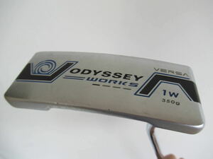 ★ODYSSEY オデッセイ WORKS VERSA #1W パター 34インチ 純正スチールシャフト J376　★レア★激安★中古★　★