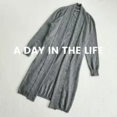 A DAY IN THE LIFE ロングカーディガン グレー ウール