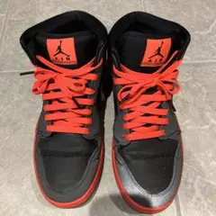 Jordan ハイカットスニーカー 黒/赤 US 8.5