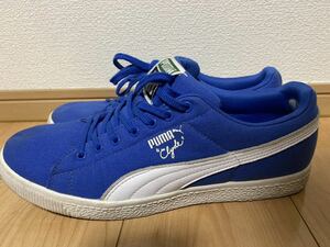 送料無料 中古 28.5cm US10.5 PUMA CLYDE UNDEFEATED 青 royal クライド アンディーフィーテッド