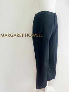 【送料230円】MARGARET HOWELL 八分丈パンツ レディース サイズⅡ ネイビー マーガレットハウエル