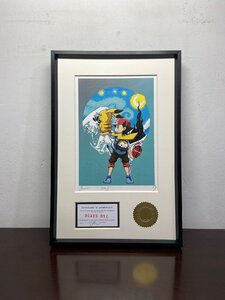 DEATH NYC 額付き 世界限定100枚 ポップアート ピカチュウ ポケモン サトシ Ash Ketchum 現代アート 小サイズ