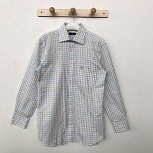 DAKS LONDON ダックス メンズ 長袖チェック柄シャツ 美品 size M