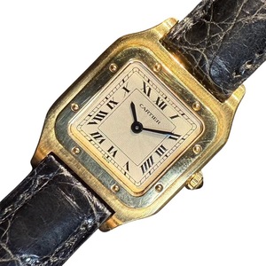 カルティエ Cartier サントス デュモン SM K18イエローゴールド 腕時計 レディース 中古