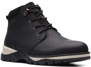 送料無料 CLARKS 26cm GTX ゴアテックス ブーツ 防水 スニーカー ブラック ローファー スリッポン ビジネス レザー ドレス スーツH521