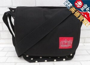 1B5464/マンハッタンポーテージ ドット柄メッセンジャーバッグ MANHATTAN PORTAGE ショルダーバッグ