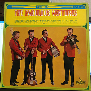 ベンチャーズ ポピュラー ヒット the fabulous ventures 希少赤盤 東芝 LP7162 LPレコード 洗浄済み