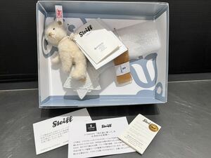 D(529k5) Steiff シュタイフ×リヤドロ コラボ 流れ星に乗って テディベア 2012年 677519 バニラ 10cm 1000体限定 ぬいぐるみ