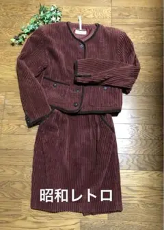 肩パッド❣️【90年代スーツ❣️NID DABEILLES】美品⭐️コーデュロイスーツ