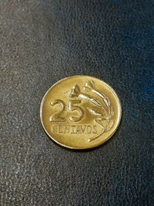アンティークコイン　ペルー　1968年　 25センタボ硬貨　PE25C0331