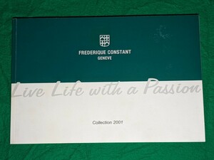 ★日本語版カタログ★FREDERIQUE CONSTANT★フレデリック コンスタント★2001年価格表付き★送料込み★