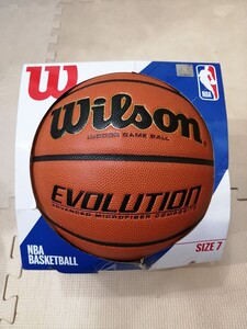 新品未使用 バスケットボール 7号 人工皮革製 「Wilson Evolution INDOOR GAME BALL」(検) ウィルソン molten MIKASA スポルディング 