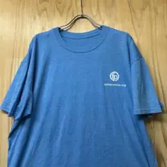 USA古着Tシャツ　ブルー系　2XLサイズ程度