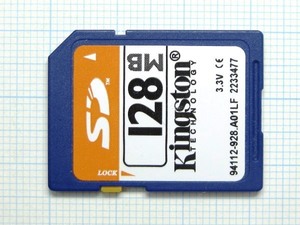 ★Kingston ＳＤメモリーカード １２８ＭＢ 中古★送料６３円～