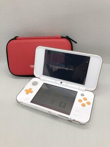 OK10169◇Nintendo ニンテンドー 任天堂 NEW 2DS LL すみっこぐらし ホワイト×オレンジ JAN-001 プレイOK ケース付 ゲーム 訳あり 250124