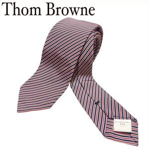 THOM BROWNE トムブラウン ネクタイ トリコロール ナロータイ 赤 レッド 青 ブルー 白 ホワイト イタリア製 