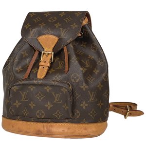 ルイ・ヴィトン Louis Vuitton モンスリ MM バックパック デイパック リュック モノグラム ブラウン M51136 レディース 【中古】