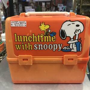 ヴィンテージ★70ｓ　SNOOPY　ランチボックス★レトロ、バッグ、スヌーピー、プラスティックケース、サーモス社、ウッドストック