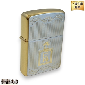 ZIPPO 仁丹生誕100周年限定品 仁丹物語 ゴールド シルバー 仁丹詰め替え セット ジッポー 中古 Z9570048