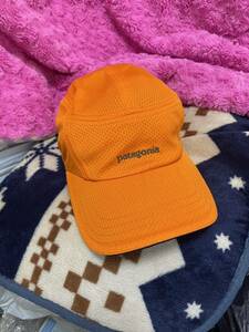 送料格安スピード発送！美品★Patagoniaパタゴニアエアフロ―キャップ★Fサイズ登山トレランマラソンキャンプトレッキング