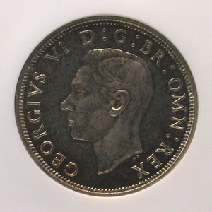 1937年 イギリス ハーフクラウン銀貨 NGC PF65 ジョージ6世