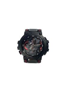 CASIO◆ソーラー腕時計・G-SHOCK/アナログ/ステンレス/BLK/SS