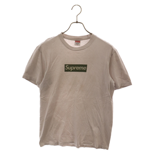 SUPREME シュプリーム 21AW Berlin Box Logo Tee ベルリン ボックスロゴ プリント 半袖Tシャツ カットソー ホワイト/グリーン