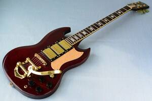 Aria Pro II SL500D 1980年 Mod. 3ピックアップ Bigsby ビグズビー・タイプ 整備&クリーニング済み アリア Gibson SGタイプ #24 J01-01