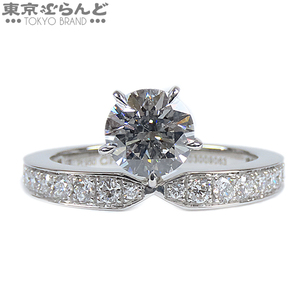 101746458 ショーメ Chaumet ジョセフィーヌコレクション エクラ エテルニテ J3UQ00 Pt950 ダイヤ 1.01ct F VS2 3EX 8号相当 リング・指輪