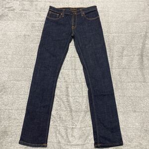 12C【美品】ヌーディージーンズ Nudie Jeans TUBE KELLY デニム ジーンズ ジーパン パンツ 31MADE IN ITALY 格安 