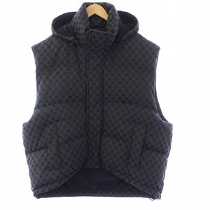 BALENCIAGA GUCCI The Hacker Project BB Cocoon Puffer Vest 中綿ベスト アウター ハイネック フード 46 S 黒 ブラック 681886