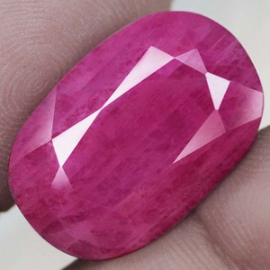 【天然超大粒ルビールース 30.57ct:1506】タンザニア産 Natural Ruby 裸石 標本 鉱物 宝石 コランダム jewelry Winza Tanzania