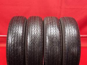 タイヤ4本 《 ブリヂストン 》 K370 [ 145/80R12 80/78N ] 6.5/6分山★ 商用車6PR エブリィ NV100 クリッパー ミニキャブ キャリー n12