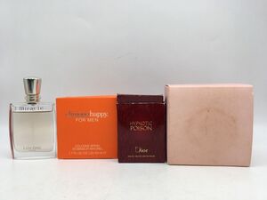 1204-257MKYD1916 佐川　香水 4点 まとめ LANCOME miracle / Clinique happy for men / Dior HYPNOTIC / GUCCI