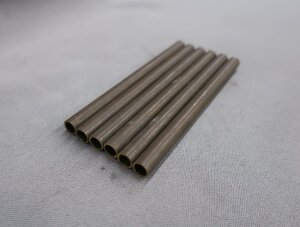 真鍮　真鍮パイプ　残材　断材　端材　パイプ　DIY　彫金　材料　9Φ×1.0×120mm　6本　K-1489