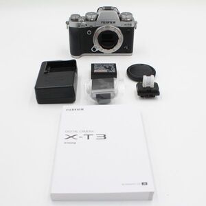 ショット数わずか17回。★美品★ FUJIFILM フジフイルム X-T3 ボディ シルバー