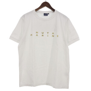 MUTA MARINE GOLF ロゴプリント クルーネック Tシャツ ホワイト サイズ メンズ6