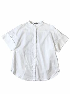 (D) Theory セオリー 19SS RIMINI OXFORD SHIRTING 38 ホワイト 半袖シャツ (ma)