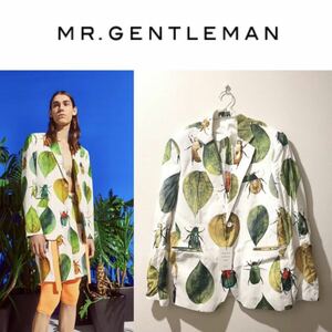 【MISTERGENTLEMAN】LEAF&BUG SINGLE JACKET【新品タグ付き】テーラードジャケット ミスタージェントルマン　虫　葉っぱ