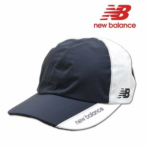 2024新作【ニューバランス】メンズ レインキャップ 帽子 黒×白 012-3987007-10 new balance ゴルフ 雨用 おしゃれ かっこいい @